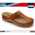 Leon COMFORT 912 BROWN komfort női papucs