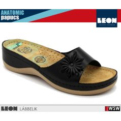 Leon ANATOMIC 915 BLACK komfort női papucs