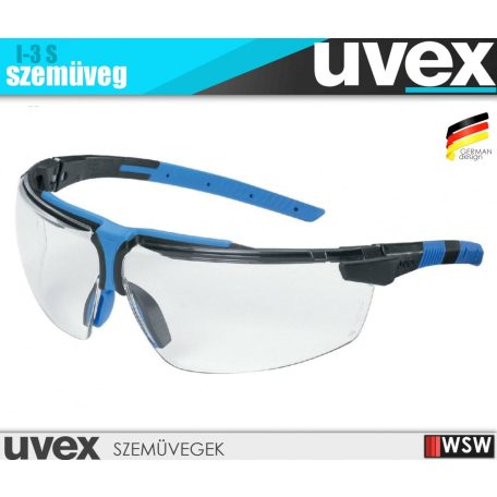 Uvex I-3 S BLUE tükrözésmentes munkavédelmi szemüveg - munkaeszköz