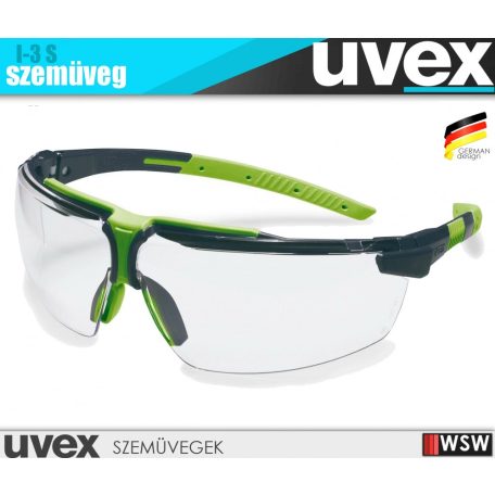 Uvex I-3 S GREEN munkavédelmi szemüveg - munkaeszköz