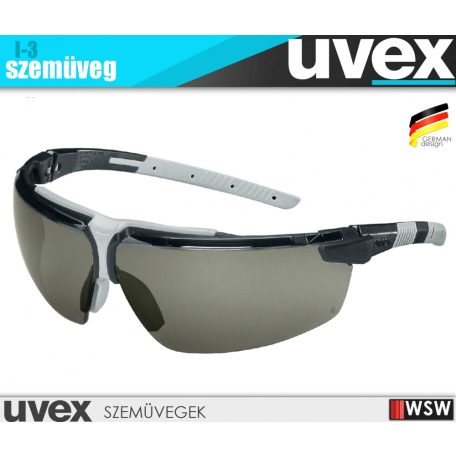 Uvex I-3 SMOKE karc és páramentes munkavédelmi szemüveg - munkaeszköz