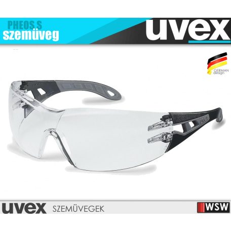 Uvex PHEOS S BLACK karc és páramentes munkavédelmi szemüveg - munkaeszköz