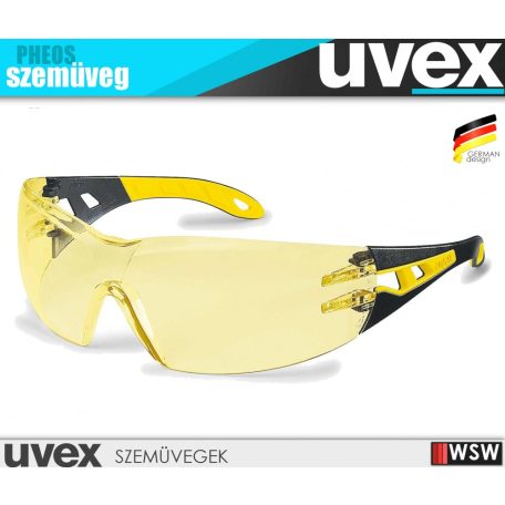 Uvex PHEOS YELLOW karc és páramentes munkavédelmi szemüveg - munkaeszköz