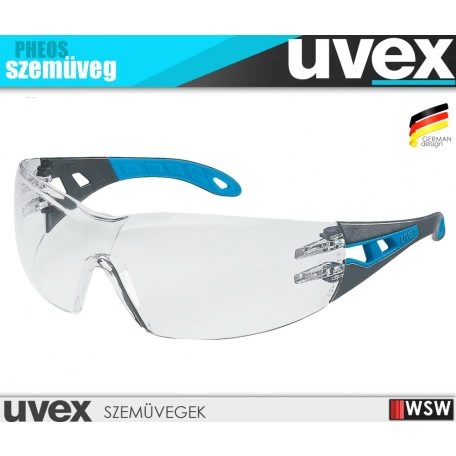 Uvex PHEOS AZURE karc és páramentes munkavédelmi szemüveg - munkaeszköz