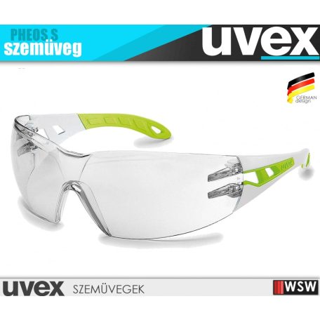 Uvex PHEOS S GREEN karc és páramentes munkavédelmi szemüveg - munkaeszköz
