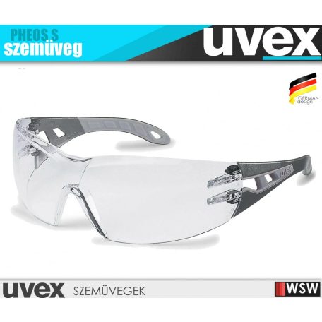 Uvex PHEOS S GREY karc és páramentes munkavédelmi szemüveg - munkaeszköz