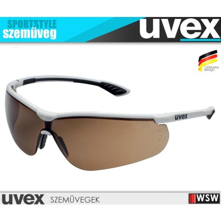 Uvex SPORTSTYLE BROWN pára és karcmentes munkavédelmi szemüveg - munkaszemüveg
