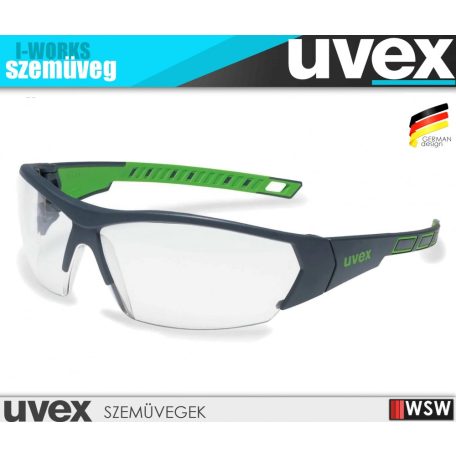 Uvex I-WORKS GREEN munkavédelmi szemüveg - munkaeszköz