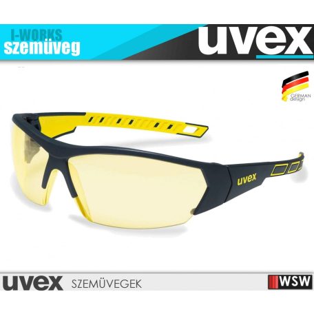 Uvex I-WORKS YELLOW munkavédelmi szemüveg - munkaeszköz