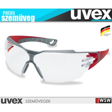 Uvex PHEOS CX2 RED munkavédelmi szemüveg - munkaeszköz