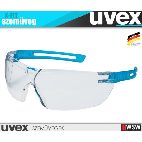Uvex X-FIT BLUE KN pára és karcmentes munkavédelmi szemüveg - munkaszemüveg
