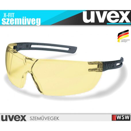 Uvex X-FIT YELLOW munkavédelmi szemüveg - munkaeszköz