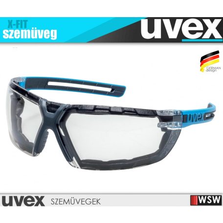 Uvex X-FIT AZURE SV munkavédelmi szemüveg - munkaszemüveg