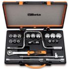 15 tizenkétszögű dugókulcs és 6 tartozék fémdobozban_920AS_C15