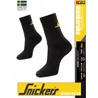 Snickers ALLROUNDWORK BLACK technikai lélegző munkazokni (3 pár) - munkaruha