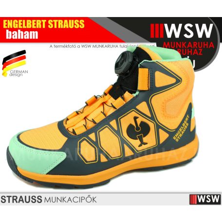 .Engelbert Strauss BAHAM II S1P önbefűzős ripstop munkavédelmi cipő - munkacipő