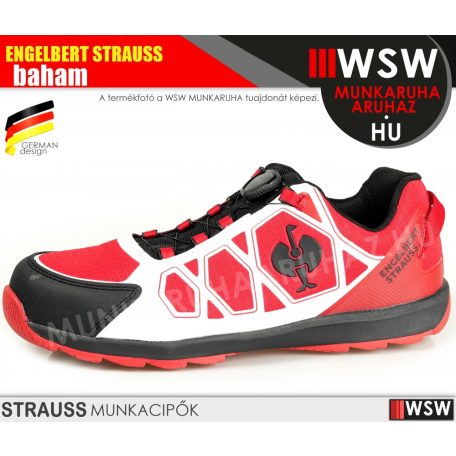 .Engelbert Strauss BAHAM II S1 önbefűzős ripstop munkavédelmi cipő - munkacipő