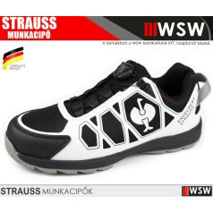   .Engelbert Strauss BAHAM II BLACKWHITE S1 önbefűzős ripstop munkavédelmi cipő - munkacipő