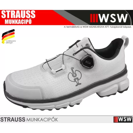 .Engelbert Strauss TRIEST SILVER S1 önbefűző munkavédelmi cipő - KÓD-93899