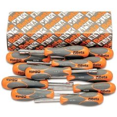 12 darabos dugókulcs-csavarhúzó készlet bimateriál nyéllel_942BX_S12