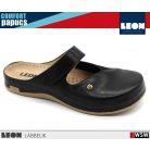 Leon COMFORT 953 BLACK komfort női papucs