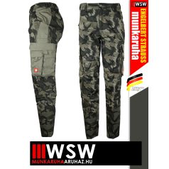   .Engelbert Strauss CAMOUFLAGE ZIP OFF technikai leziprázoható szárú sokzsebes deréknadrág - munkaruha