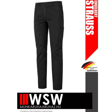 .Engelbert Strauss CLASSIC BLACK chino technikai munkanadrág - munkaruha