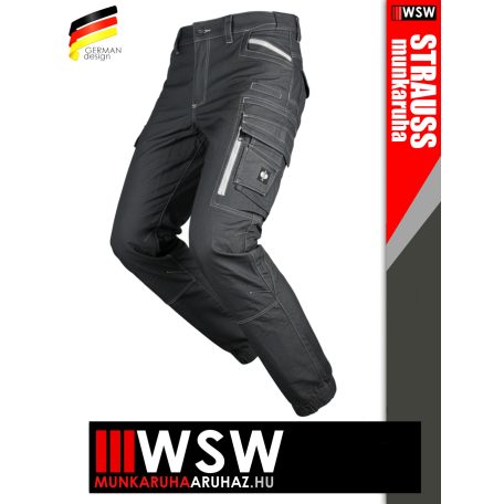 .Engelbert Strauss MOTION TEN OXIDBLACK nyári technikai erősített prémium deréknadrág - munkaruha