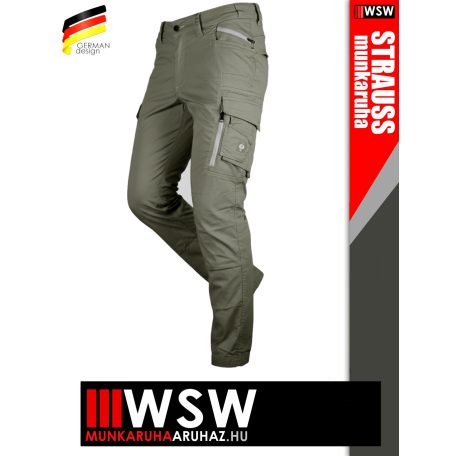 .Engelbert Strauss MOTION TEN GREEN nyári technikai erősített prémium deréknadrág - munkaruha