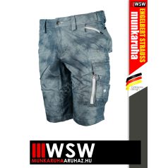   .Engelbert Strauss MOTION TEN SLATEBLUE camo technikai prémium rövidnadrág - munkaruha