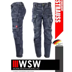 Engelbert Strauss VINTAGE POWERDENIM cargo extra kopásálló farmernadrág - munkaruha