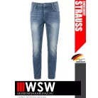 .Engelbert Strauss MOTION DENIM MEDIUM technikai gombos slimfit farmernadrág - munkaruha