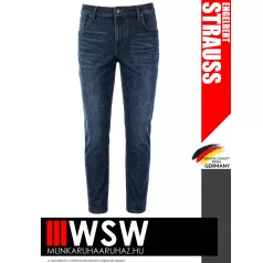   .Engelbert Strauss MOTION DENIM DARK technikai 5 zsebes rugalmas farmernadrág - munkaruha