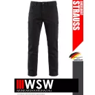.Engelbert Strauss MOTION DENIM BLACK technikai oldalzsebes farmernadrág - munkaruha