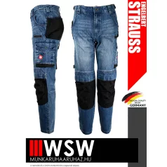   .Engelbert Strauss MOTION DENIM STONEWASHED technikai farmernadrág - munkaruha