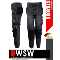  .Engelbert Strauss MOTION DENIM DARK technikai farmernadrág - munkaruha