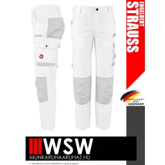   .Engelbert Strauss MOTION DENIM WHITE technikai farmernadrág - munkaruha