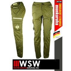   .Engelbert Strauss TRAIL JUNIPERGREEN prémium ripstop cargo deréknadrág - technikai ruházat