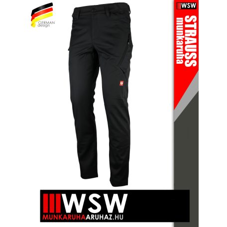 .Engelbert Strauss AMBITION BLACK kopásálló kevertszálas deréknadrág - munkaruha