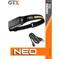   Neo Tools COB USB tölthető 120 lumen szenzorkapcsolós fejlámpa - kiegészítő