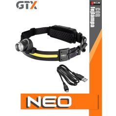   Neo Tools COB USB tölthető 400 lumen szenzorkapcsolós fejlámpa - kiegészítő