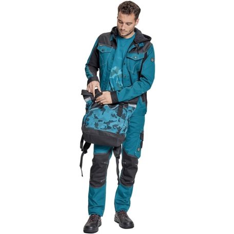 Cerva NEURUM NAVY CAMO prémium oldal és hátitáska - munkaruha