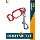 Portwest ACETAL RED kesztyűtartó csipesz