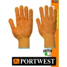 Portwest NYLON PVC cikcakkos védőkesztyű - munkakesztyű