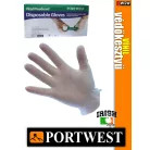 Portwest VYNIL púderezett védőkesztyű 100 db - munkakesztyű
