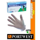 Portwest VYNIL púdermentes védőkesztyű 100 db - munkakesztyű
