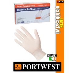   Portwest LATEX púdermentes védőkesztyű 100 db - munkakesztyű