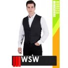 WSW HORECA BLACK ADORNO technikai férfi felszolgáló mellény - munkaruha