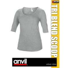 Anvil Tri-Blend Deep Scoop női póló