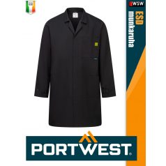   Portwest ESD BLACK antisztatikus hosszúujjú köpeny - munkaruha